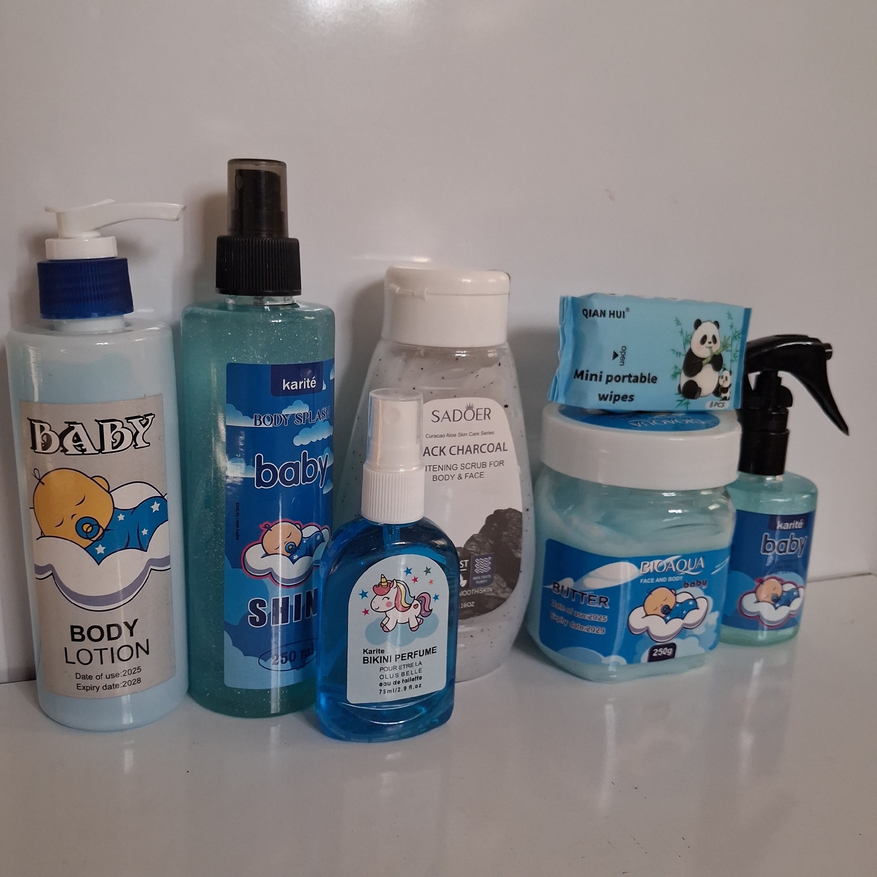 سوپر پک بیبی پلاس 7عددی مراقبت و خوشبو کننده بدن اسکراب بدن رندوم(قیمت مناسب،عرضه مستقیم)