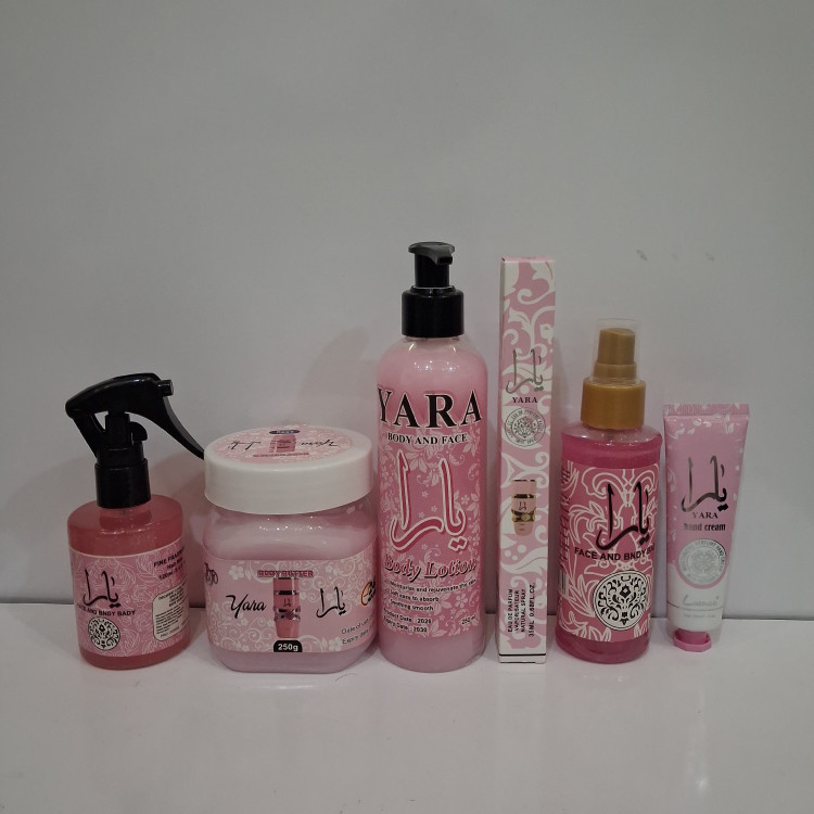 پک 6عددی یارا ست خوشبو کننده بدن و مراقبت از پوست با رایحه یارا(قیمت مناسب،عرضه مستقیم)