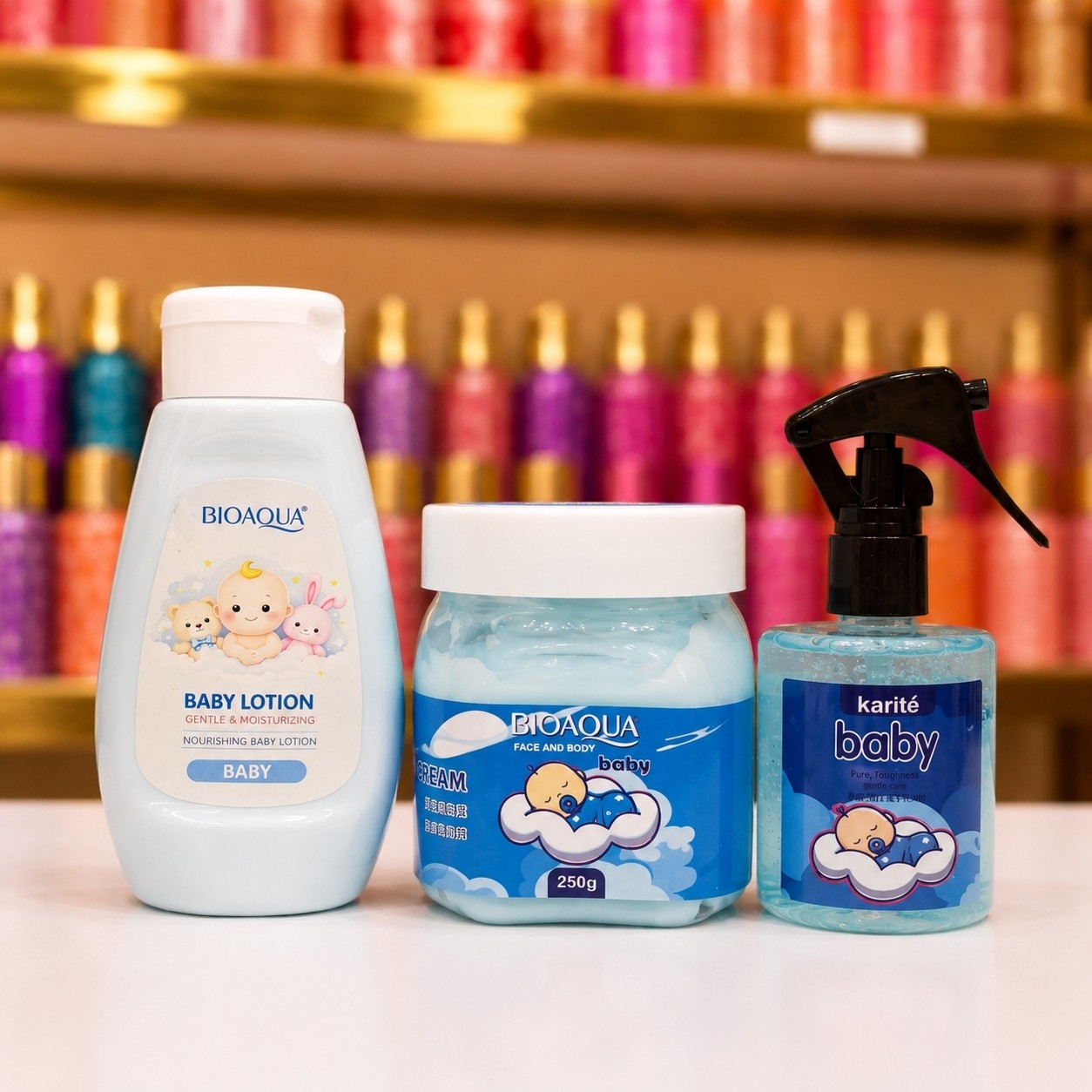 بیبی پک کره بدن،عطرمو،لوسیون(قیمت مناسب،عرضه مستقیم)