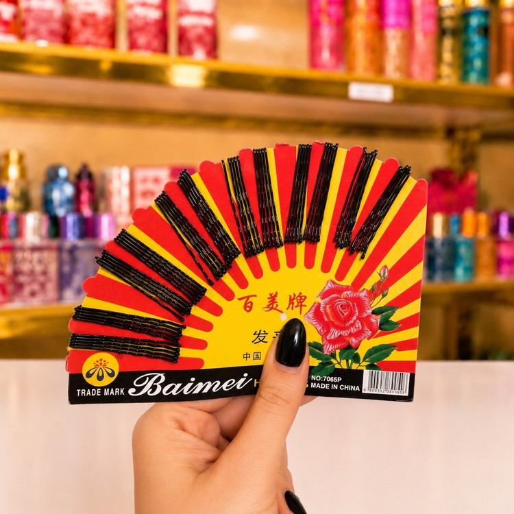 گیره مو مشکی ساده متوسط(قیمت مناسب،عرضه مستقیم)