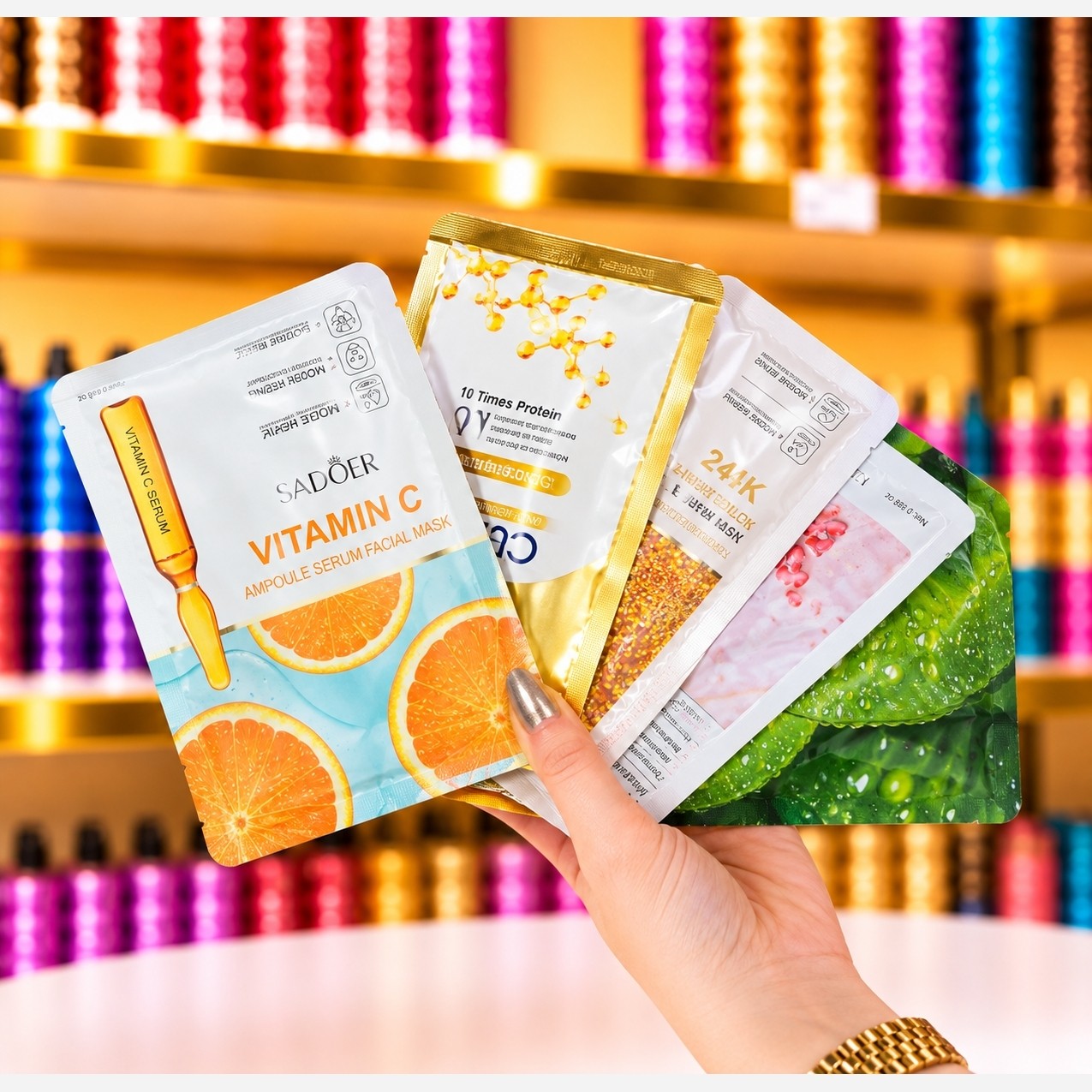 ماسک ورقه ای خارجی بسته 5عددی پک نرم کننده(قیمت مناسب،عرضه مستقیم)