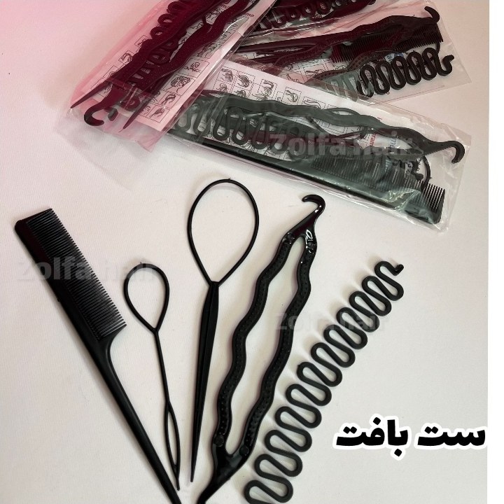 ست ابزار بافت و شنیون مو(قیمت مناسب،عرضه مستقیم)